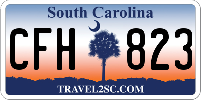 SC license plate CFH823