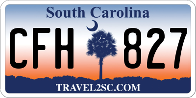 SC license plate CFH827