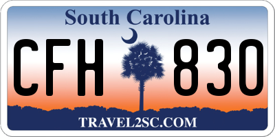 SC license plate CFH830