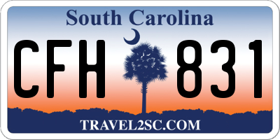 SC license plate CFH831