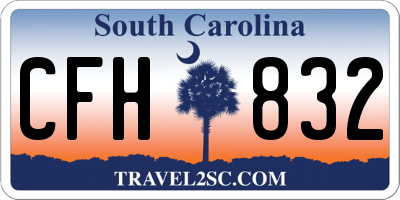 SC license plate CFH832