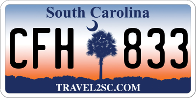 SC license plate CFH833
