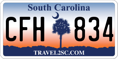 SC license plate CFH834