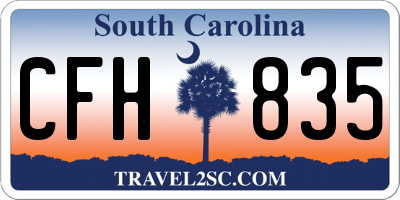 SC license plate CFH835