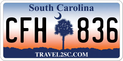 SC license plate CFH836