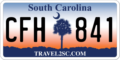 SC license plate CFH841