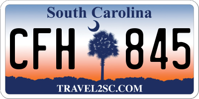 SC license plate CFH845