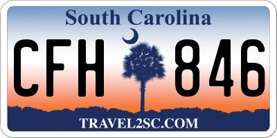 SC license plate CFH846