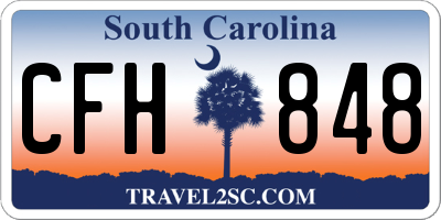 SC license plate CFH848