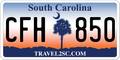 SC license plate CFH850
