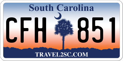 SC license plate CFH851