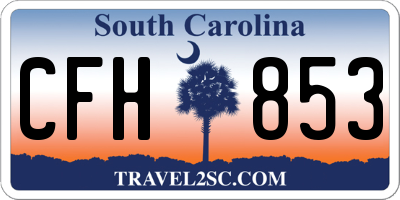 SC license plate CFH853
