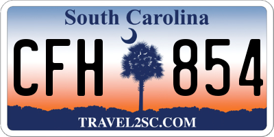SC license plate CFH854