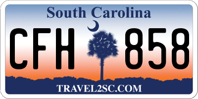 SC license plate CFH858