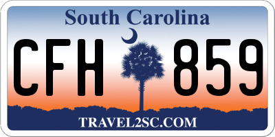 SC license plate CFH859