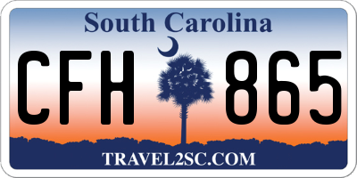 SC license plate CFH865
