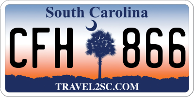 SC license plate CFH866