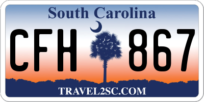 SC license plate CFH867