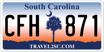 SC license plate CFH871