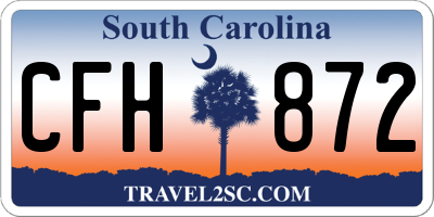 SC license plate CFH872
