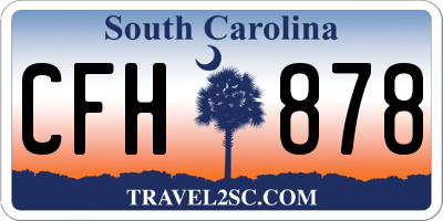 SC license plate CFH878