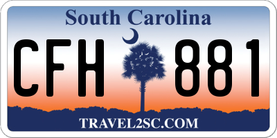 SC license plate CFH881
