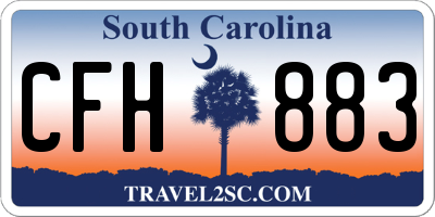 SC license plate CFH883