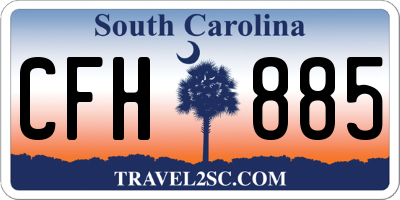 SC license plate CFH885