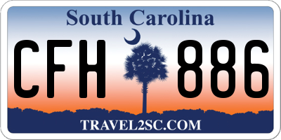 SC license plate CFH886