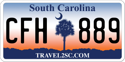 SC license plate CFH889