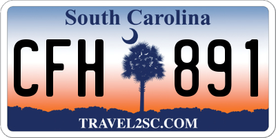 SC license plate CFH891