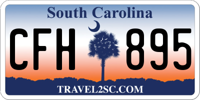 SC license plate CFH895