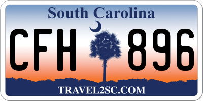 SC license plate CFH896