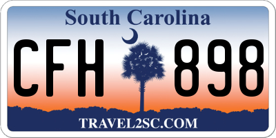 SC license plate CFH898