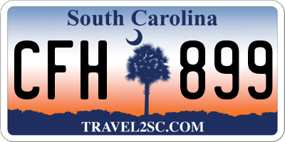 SC license plate CFH899