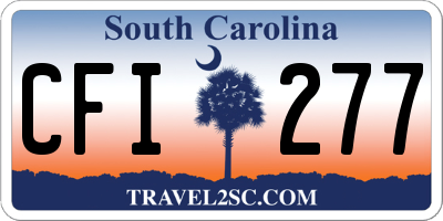 SC license plate CFI277