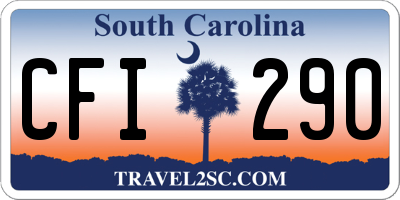 SC license plate CFI290