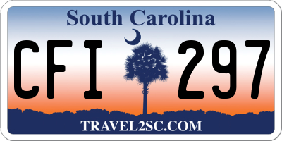 SC license plate CFI297