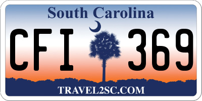 SC license plate CFI369