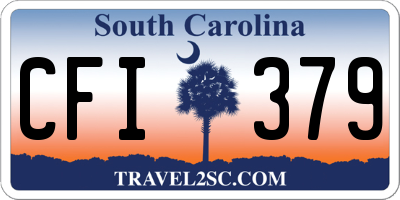 SC license plate CFI379