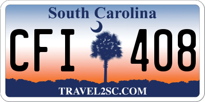 SC license plate CFI408