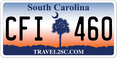 SC license plate CFI460