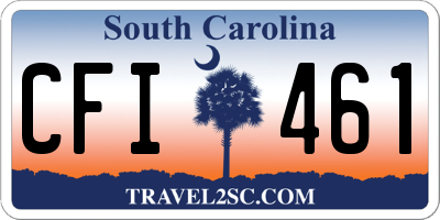 SC license plate CFI461