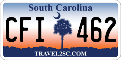 SC license plate CFI462