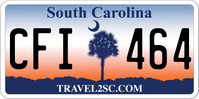 SC license plate CFI464