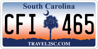 SC license plate CFI465