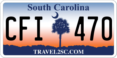 SC license plate CFI470