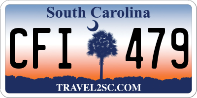SC license plate CFI479