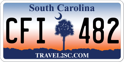 SC license plate CFI482