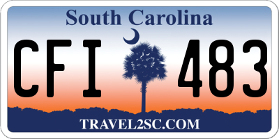 SC license plate CFI483